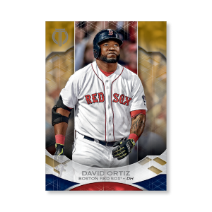 David Ortiz 2019 Topps Tribute Base Cards Poster Gold Ed. # to 1- artbble-pos-19ttri-1081-gold-s