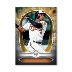 Cedric Mullins 2019 Topps Tribute 2019 Rookies Poster Gold Ed. # to 1- artbble-pos-19ttri-1101-gold-s