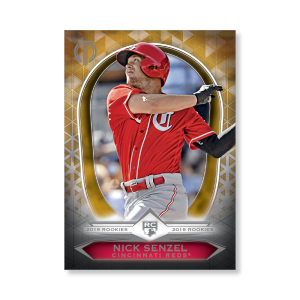 Nick Senzel 2019 Topps Tribute 2019 Rookies Poster Gold Ed. # to 1- artbble-pos-19ttri-1114-gold-s