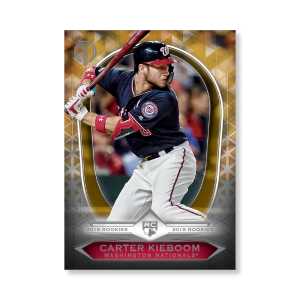 Carter Kieboom 2019 Topps Tribute 2019 Rookies Poster Gold Ed. # to 1- artbble-pos-19ttri-1122-gold-s