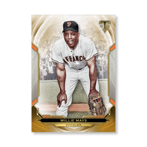 Willie Mays 2019 Triple Threads Base Card Poster Gold Ed. # to 1- artbble-pos-19tttb-1003-gold-s