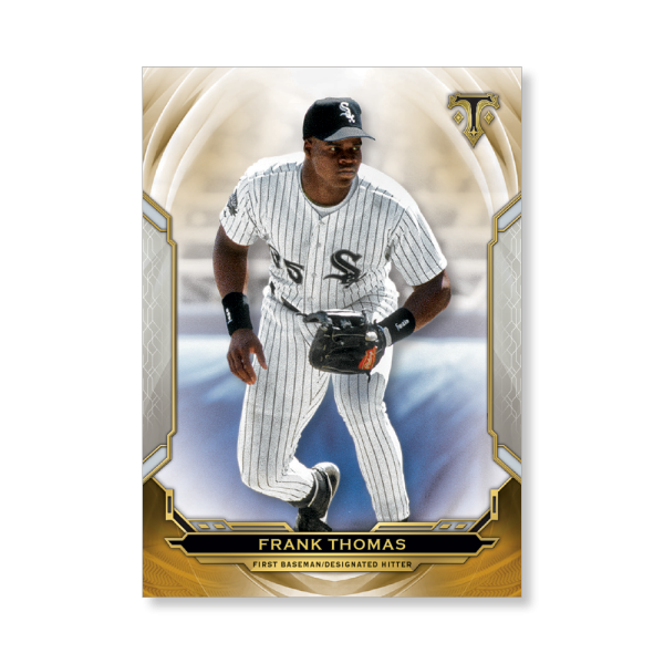 Frank Thomas 2019 Triple Threads Base Card Poster Gold Ed. # to 1- artbble-pos-19tttb-1013-gold-s