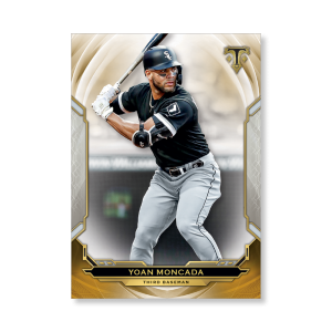 Yoan Moncada 2019 Triple Threads Base Card Poster Gold Ed. # to 1- artbble-pos-19tttb-1014-gold-s