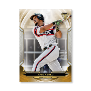 Jose Abreu 2019 Triple Threads Base Card Poster Gold Ed. # to 1- artbble-pos-19tttb-1015-gold-s