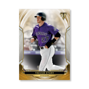 Trevor Story 2019 Triple Threads Base Card Poster Gold Ed. # to 1- artbble-pos-19tttb-1035-gold-s