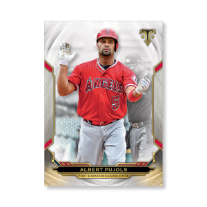 Albert Pujols 2019 Triple Threads Base Card Poster # to 99- artbble-pos-19tttb-1050-s