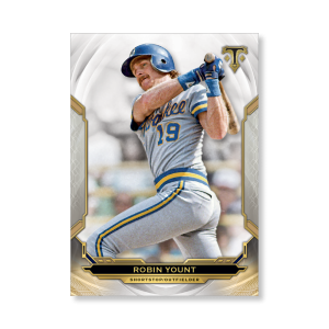 Robin Yount 2019 Triple Threads Base Card Poster # to 99- artbble-pos-19tttb-1056-s