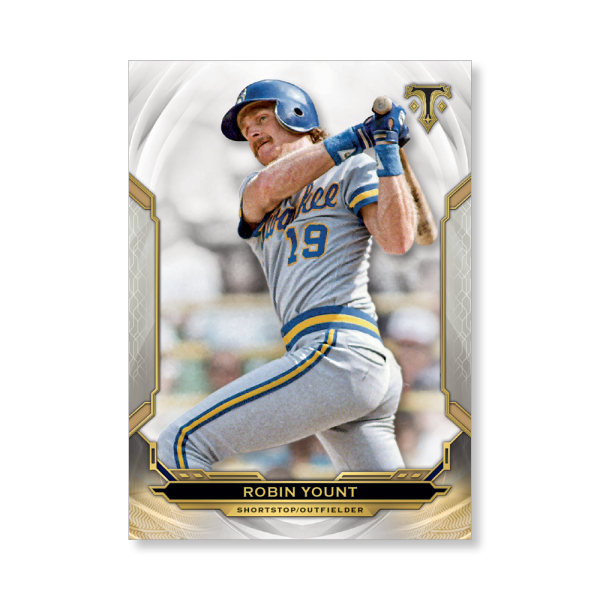 Robin Yount 2019 Triple Threads Base Card Poster # to 99- artbble-pos-19tttb-1056-s