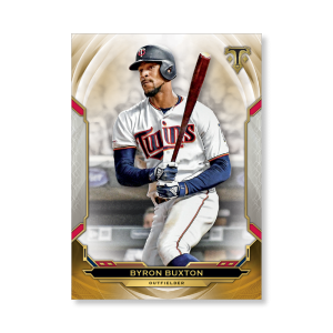 Byron Buxton 2019 Triple Threads Base Card Poster Gold Ed. # to 1- artbble-pos-19tttb-1060-gold-s