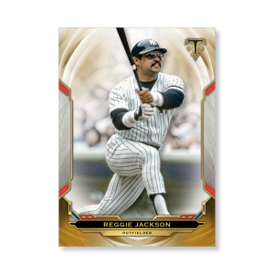 Reggie Jackson 2019 Triple Threads Base Card Poster Gold Ed. # to 1- artbble-pos-19tttb-1070-gold-s