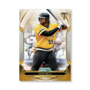 Josh Bell 2019 Triple Threads Base Card Poster Gold Ed. # to 1- artbble-pos-19tttb-1079-gold-s