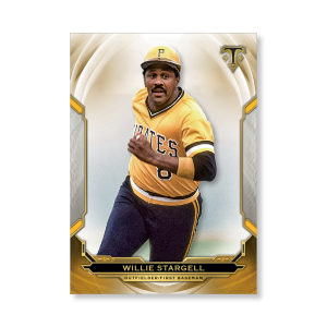 Willie Stargell 2019 Triple Threads Base Card Poster Gold Ed. # to 1- artbble-pos-19tttb-1080-gold-s