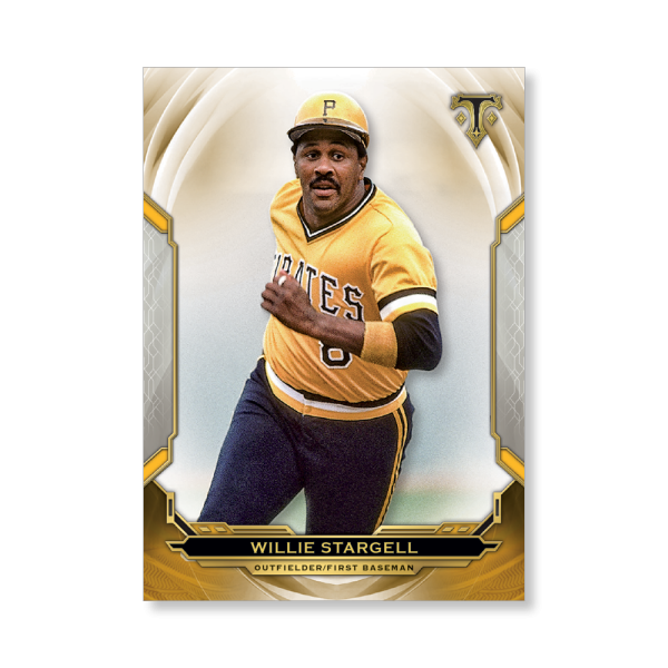 Willie Stargell 2019 Triple Threads Base Card Poster Gold Ed. # to 1- artbble-pos-19tttb-1080-gold-s
