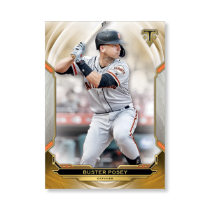 Buster Posey 2019 Triple Threads Base Card Poster Gold Ed. # to 1- artbble-pos-19tttb-1083-gold-s