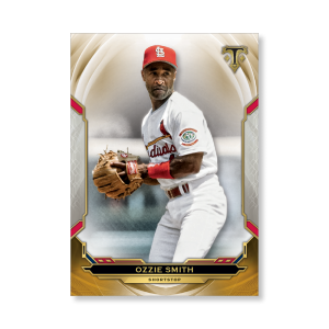 Ozzie Smith 2019 Triple Threads Base Card Poster Gold Ed. # to 1- artbble-pos-19tttb-1088-gold-s