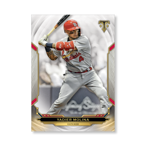 Yadier Molina 2019 Triple Threads Base Card Poster # to 99- artbble-pos-19tttb-1089-s