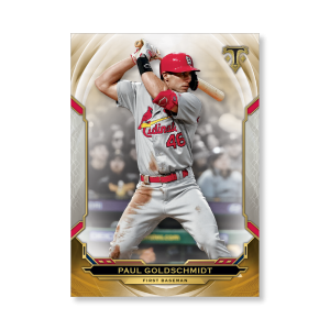 Paul Goldschmidt 2019 Triple Threads Base Card Poster Gold Ed. # to 1- artbble-pos-19tttb-1090-gold-s