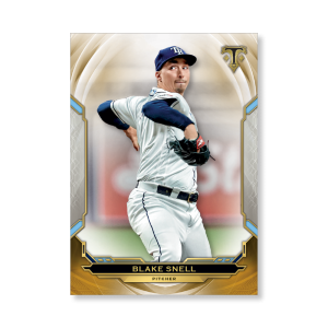 Blake Snell 2019 Triple Threads Base Card Poster Gold Ed. # to 1- artbble-pos-19tttb-1091-gold-s