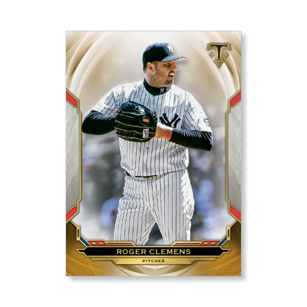Roger Clemens 2019 Triple Threads Base Card Poster Gold Ed. # to 1- artbble-pos-19tttb-1099-gold-s