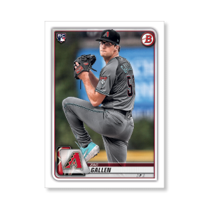 Zac Gallen 2020 Bowman Baseball Base Cards Poster # to 99- artbble-pos-20bwbb-1008-s