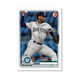 Justin Dunn 2020 Bowman Baseball Base Cards Poster # to 99- artbble-pos-20bwbb-1013-s