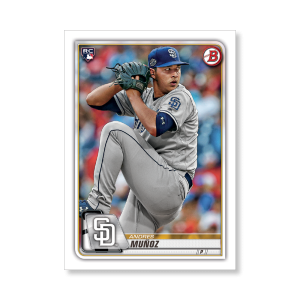 Andres Muñoz 2020 Bowman Baseball Base Cards Poster # to 99- artbble-pos-20bwbb-1015-s