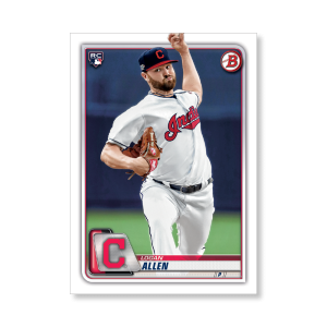 Logan Allen 2020 Bowman Baseball Base Cards Poster # to 99- artbble-pos-20bwbb-1025-s