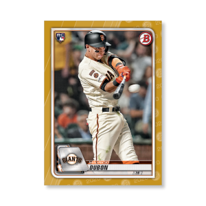 Mauricio Dubon 2020 Bowman Baseball Base Cards Poster Gold Ed. # to 1- artbble-pos-20bwbb-1026-gold-s