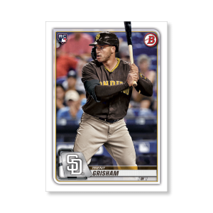 Trent Grisham 2020 Bowman Baseball Base Cards Poster # to 99- artbble-pos-20bwbb-1036-s