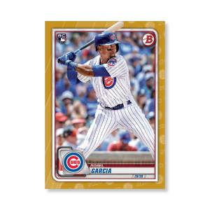 Robel Garcia 2020 Bowman Baseball Base Cards Poster Gold Ed. # to 1- artbble-pos-20bwbb-1037-gold-s
