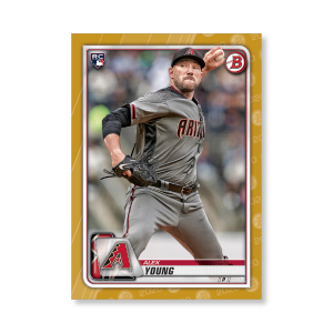 Alex Young 2020 Bowman Baseball Base Cards Poster Gold Ed. # to 1- artbble-pos-20bwbb-1039-gold-s