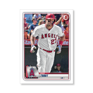 Mike Trout 2020 Bowman Baseball Base Cards Poster # to 99- artbble-pos-20bwbb-1041-s