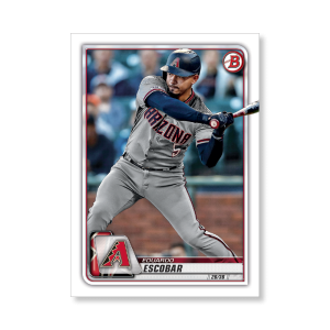 Eduardo Escobar 2020 Bowman Baseball Base Cards Poster # to 99- artbble-pos-20bwbb-1043-s