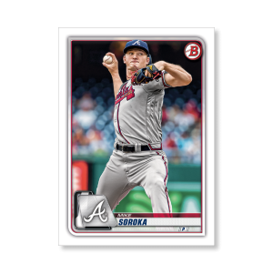 Mike Soroka 2020 Bowman Baseball Base Cards Poster # to 99- artbble-pos-20bwbb-1045-s