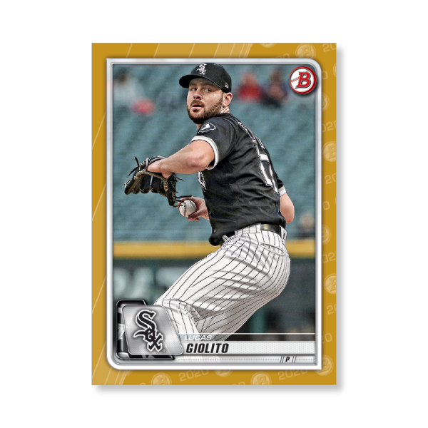Lucas Giolito 2020 Bowman Baseball Base Cards Poster Gold Ed. # to 1- artbble-pos-20bwbb-1053-gold-s