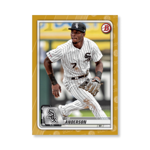 Tim Anderson 2020 Bowman Baseball Base Cards Poster Gold Ed. # to 1- artbble-pos-20bwbb-1054-gold-s