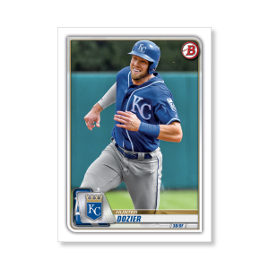 Hunter Dozier 2020 Bowman Baseball Base Cards Poster # to 99- artbble-pos-20bwbb-1066-s