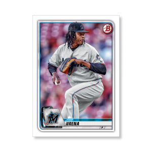 Jose Urena 2020 Bowman Baseball Base Cards Poster # to 99- artbble-pos-20bwbb-1070-s
