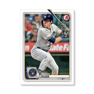 Christian Yelich 2020 Bowman Baseball Base Cards Poster # to 99- artbble-pos-20bwbb-1071-s
