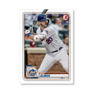 Pete Alonso 2020 Bowman Baseball Base Cards Poster # to 99- artbble-pos-20bwbb-1076-s
