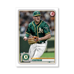 Matt Chapman 2020 Bowman Baseball Base Cards Poster # to 99- artbble-pos-20bwbb-1079-s