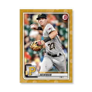 Kevin Newman 2020 Bowman Baseball Base Cards Poster Gold Ed. # to 1- artbble-pos-20bwbb-1084-gold-s