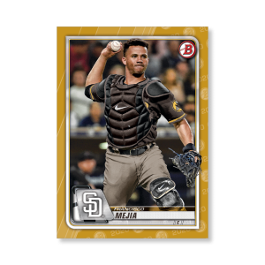 Francisco Mejia 2020 Bowman Baseball Base Cards Poster Gold Ed. # to 1- artbble-pos-20bwbb-1085-gold-s