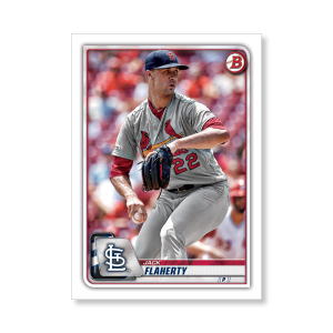 Jack Flaherty 2020 Bowman Baseball Base Cards Poster # to 99- artbble-pos-20bwbb-1091-s