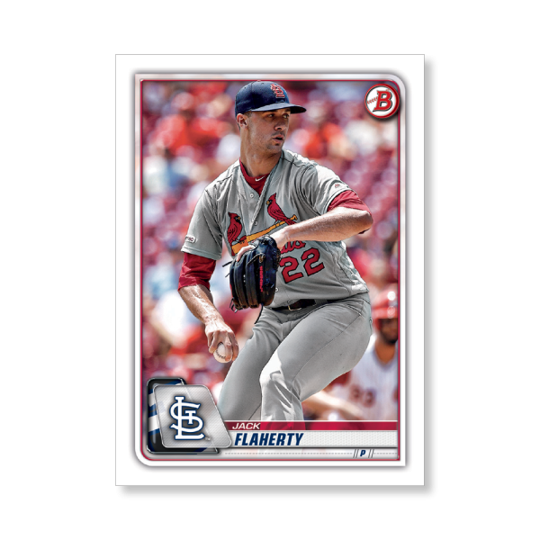 Jack Flaherty 2020 Bowman Baseball Base Cards Poster # to 99- artbble-pos-20bwbb-1091-s