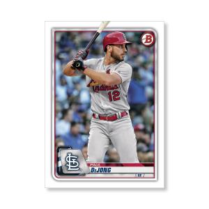 Paul DeJong 2020 Bowman Baseball Base Cards Poster # to 99- artbble-pos-20bwbb-1092-s