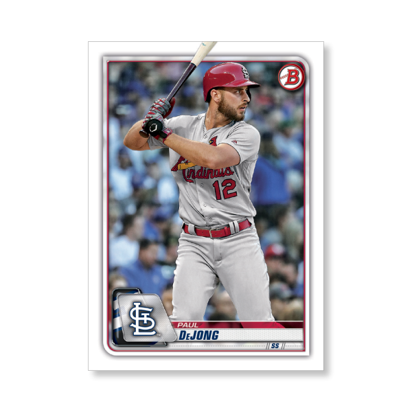 Paul DeJong 2020 Bowman Baseball Base Cards Poster # to 99- artbble-pos-20bwbb-1092-s