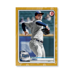Blake Snell 2020 Bowman Baseball Base Cards Poster Gold Ed. # to 1- artbble-pos-20bwbb-1093-gold-s