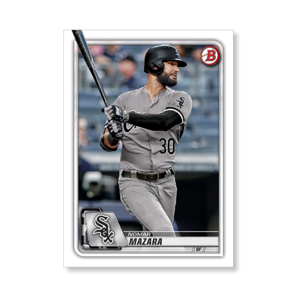 Nomar Mazara 2020 Bowman Baseball Base Cards Poster # to 99- artbble-pos-20bwbb-1095-s