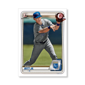 Bobby Witt Jr. 2020 Bowman Baseball Paper Prospects Poster # to 99- artbble-pos-20bwbb-2004-s